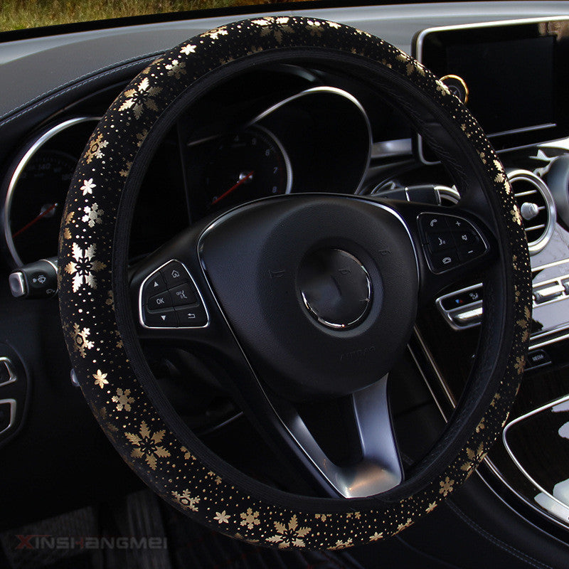 Hot Gilded Snowflake Car Steering Wheel