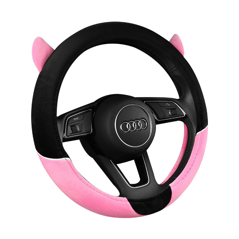 Car Steering Wheel Cover Cartoon Cute Gloves