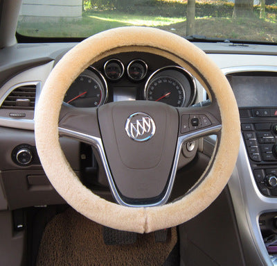 Plush steering wheel cover