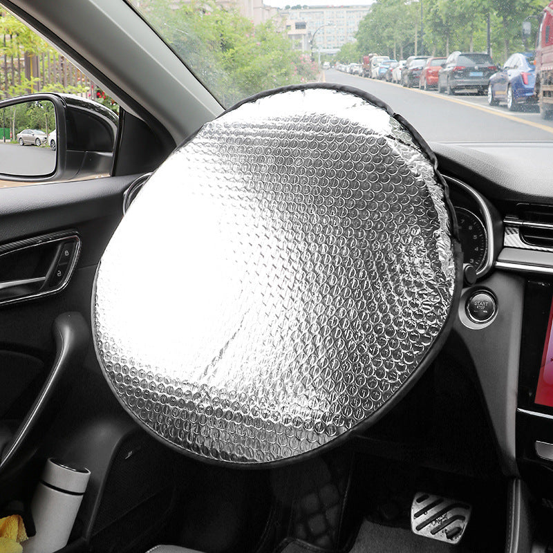 Car Steering Wheel Sunshade Cover