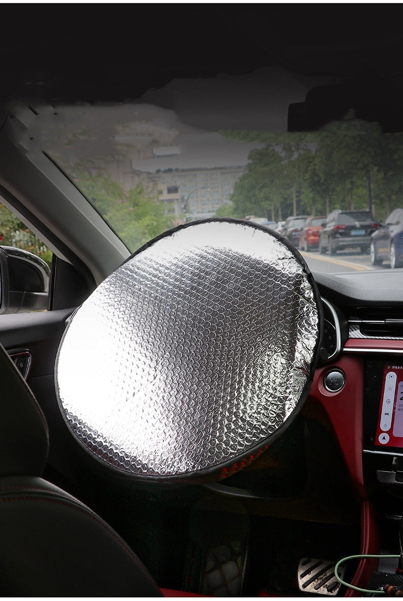 Car Steering Wheel Sunshade Cover